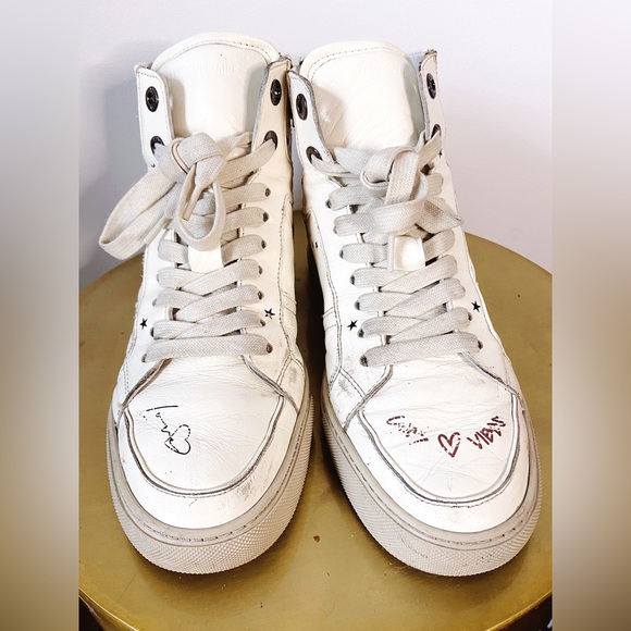 ZV1747 High Flash Sneakers CRUSH Leather ZADIG&VOLTAIRE, size 40 US 9 Distressed - Picture 3 of 15